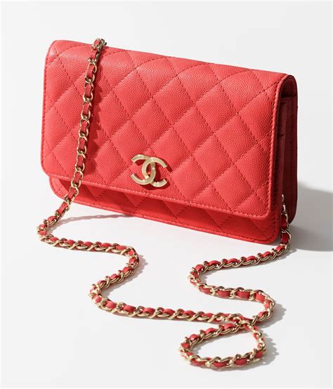 chanel calfskin wallet on chain|chanel wallet on chain.